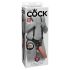 King Cock Strap-on 12 - üreges, felcsatolható dildó hámmal (30cm)