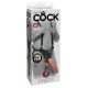 King Cock Strap-on 12 - üreges, felcsatolható dildó hámmal (30cm)