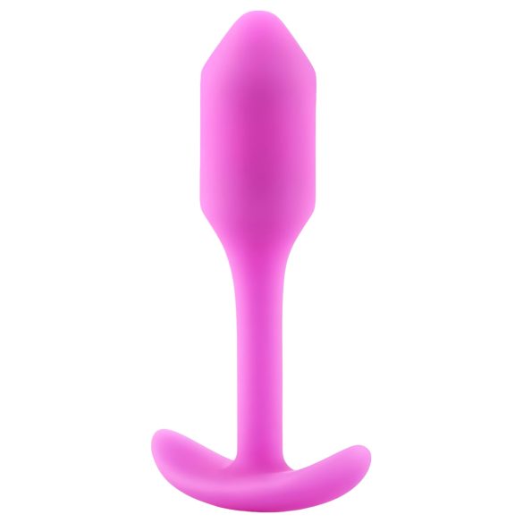 b-vibe Snug Plug 1 - anál dildó belső súllyal (55g) - pink