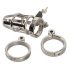 You2Toys - Chastity Cage - fém péniszketrec, lakattal