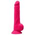 Silexd 9,5 - alakítható, tapadótalpas, herés dildó - 24cm (pink)