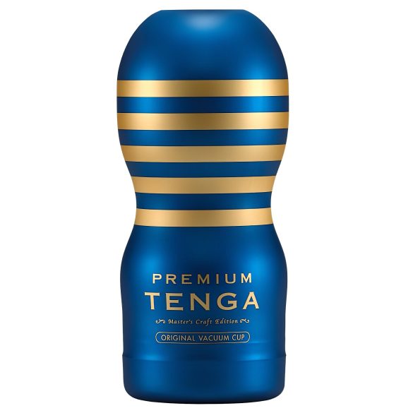 TENGA Premium Original - eldobható maszturbátor (kék)