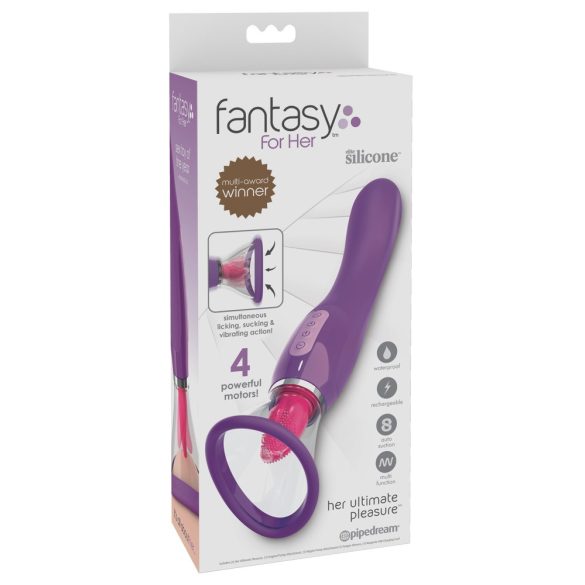 Fantasy - akkus, 3in1 vibrátor (lila)