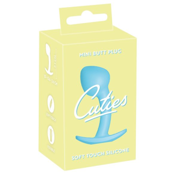 Cuties Mini Butt Plug - szilikon anál dildó - kék (2,6cm)