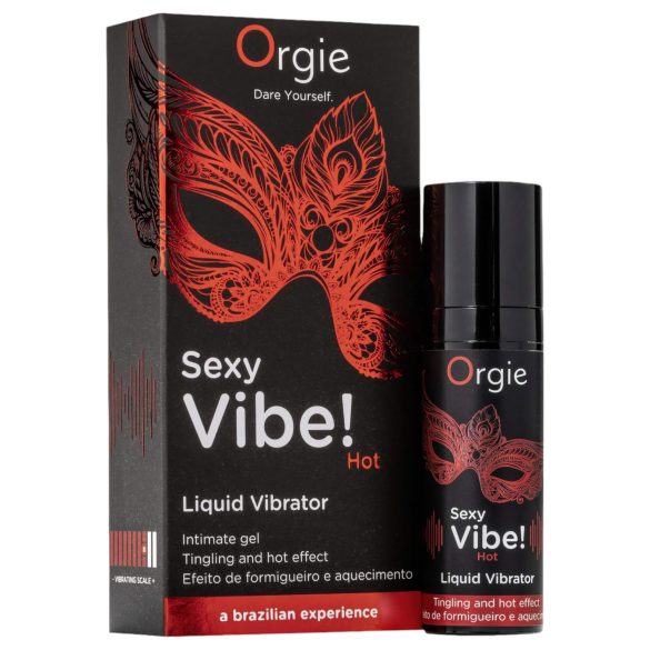 Orgie Sexy Vibe HOT - epres, melegítő folyékony vibrátor (15ml)