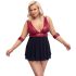 Cottelli Bondage Plus Size - babydoll (piros-fekete)