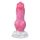 Animalorny Buldog - kutya pénisz dildó - 17cm (pink)