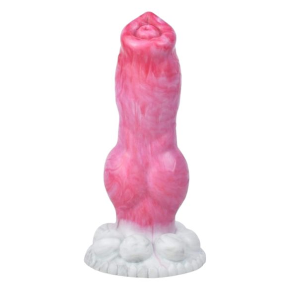 Animalorny Buldog - kutya pénisz dildó - 17cm (pink)