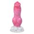 Animalorny Buldog - kutya pénisz dildó - 17cm (pink)