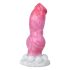 Animalorny Buldog - kutya pénisz dildó - 17cm (pink)