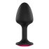 Dorcel Geisha Plug Ruby XL - pink köves anál dildó (fekete)