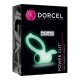 Dorcel - foszforeszkáló vibrációs péniszgyűrű (fehér)