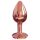 Dorcel Diamond Plug S - alumínium anál dildó - kicsi (rózsaarany)