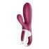 Satisfyer Hot Bunny - okos csiklókaros melegítő vibrátor (piros)