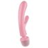 Satisfyer Triple Lover - G-pont és masszírozó vibrátor (pink)