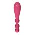 Satisfyer Tri Ball 1 - akkus, multifunkciós vibrátor (piros)