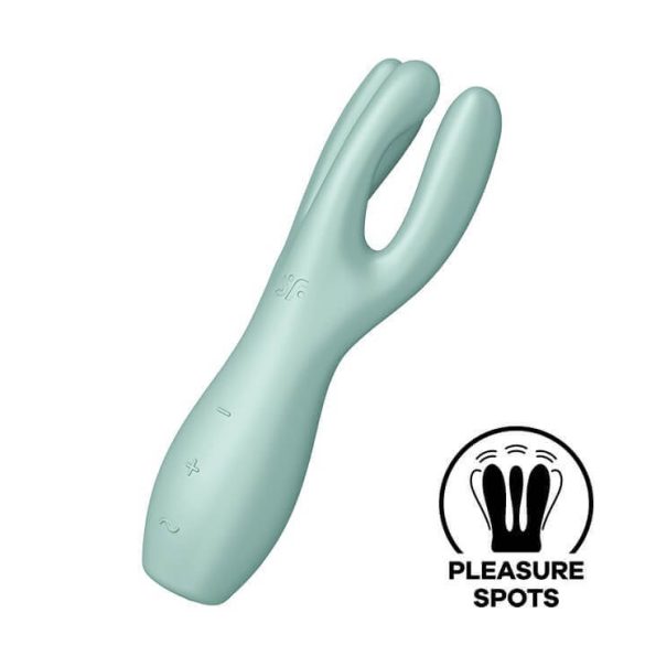 Satisfyer Threesome 3 - akkus csiklóvibrátor (menta)