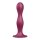 Satisfyer Double Ball-R - tapadótalpas súlyozott dildó (piros)