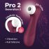 Satisfyer Pro 2 Gen3 - akkus léghullámos csiklóizgató (bordó)