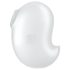 Satisfyer Cutie Ghost - akkus, léghullámos csiklóizgató (fehér)