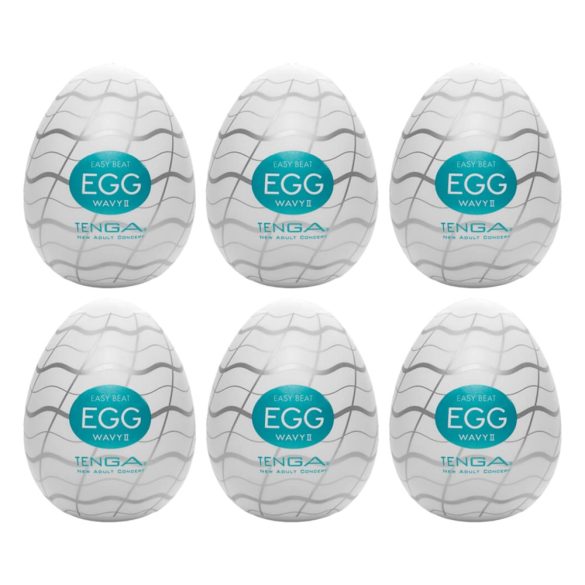 TENGA Egg Wavy II - maszturbációs tojás (6db)