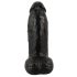 Realistixxx Real Giant - giga herés dildó - 22 cm (fekete)