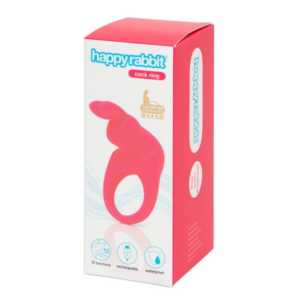 Happyrabbit Cock - akkus vibrációs péniszgyűrű (pink)