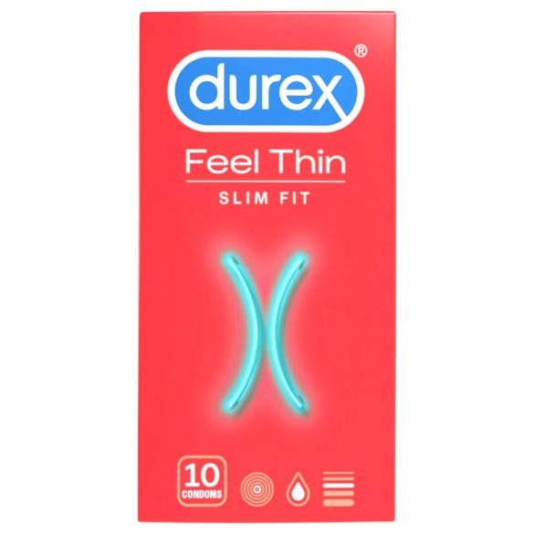 Durex Feel Thin Slim Fit - élethű érzés óvszer (10db)