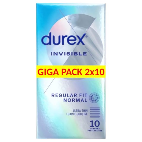 Durex Invisible Extra Sensitive - vékony óvszer (2x10db)