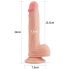 Lovetoy Nature Cock - tapadótalpas élethű dildó - 21cm (natúr)