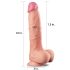 Lovetoy Nature Cock - kétrétegű élethű dildó - 25cm (natúr)