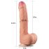 Lovetoy Nature Cock - kétrétegű élethű dildó - 28cm (natúr)