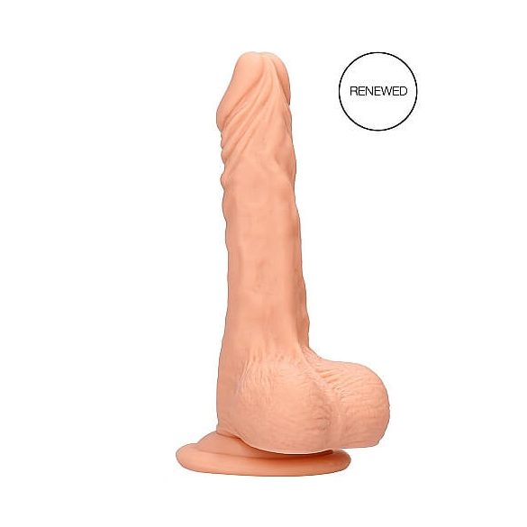 RealRock Dong 7 - élethű, herés dildó (17cm) - natúr