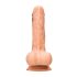 RealRock Dong 7 - élethű, herés dildó (17cm) - natúr