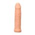 RealRock Penis Sleeve 6 - péniszköpeny (17cm) - natúr