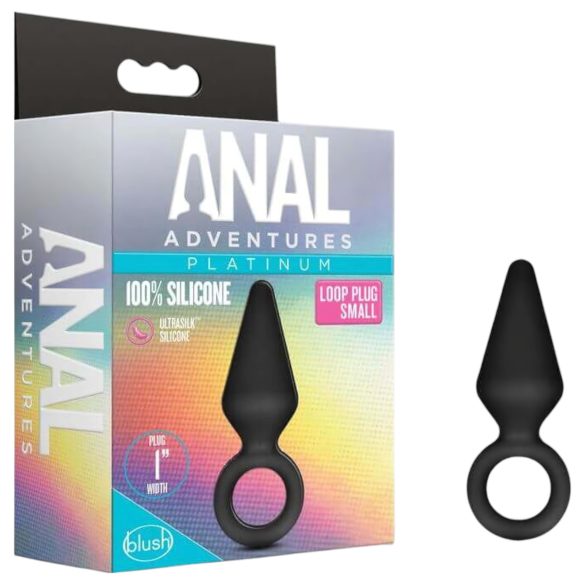 Anal Adventures Platinum S - anál dildó (fekete) - kicsi