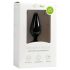 Easytoys Pointy Plug - fogógyűrűs anál dildó - közepes (fekete)