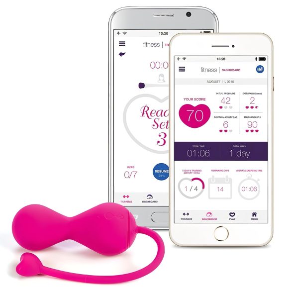 LOVELIFE BY OHMIBOD - KRUSH - Okos, akkus gésagolyó duó (pink)