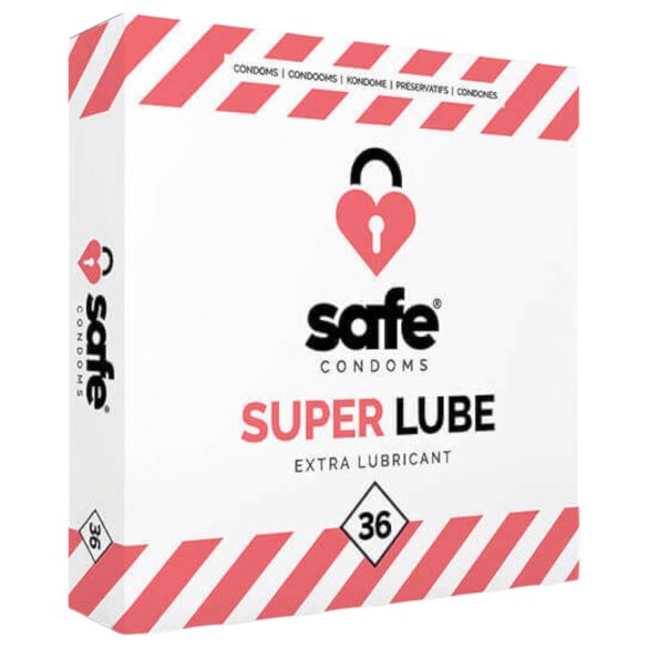 SAFE Super Lube - extra síkos óvszer (36db)