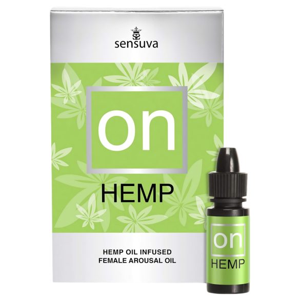 Sensuva Hemp - bizsergető intim olaj nőknek (5ml)