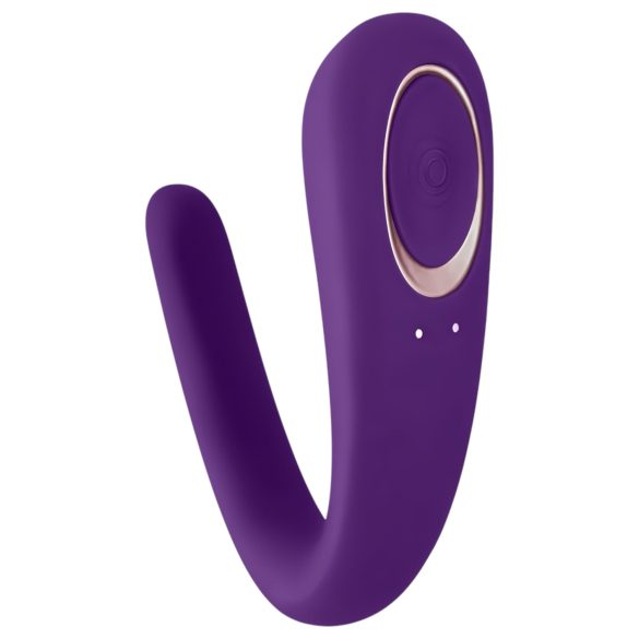 Satisfyer Double Classic - vízálló, akkus párvibrátor (lila)