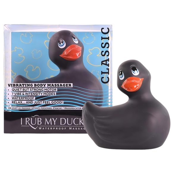 My Duckie 2.0 - játékos kacsa vízálló csiklóvibrátor (fekete)